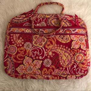 Vera Bradley Laptop Bag in Raspberry Fizz